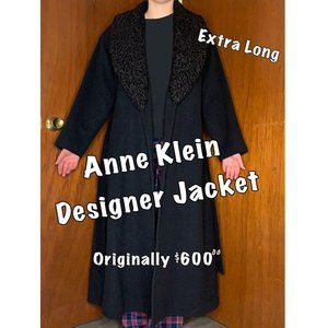 Pure 100% Wool Vintage Anne Klein Jacket DISCONTINUED. Extra Long
